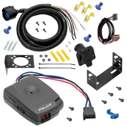 For 1994-1996 Ford F-350 7 Way Trailer Wiring RV 7 Pin 7 Blade + Pro Series Pilot Brake Controller + Plug & Play Adapter By Tow Ready
