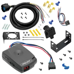 For 1988-2000 Chevrolet C/K Series 7 Way Trailer Wiring RV 7 Pin 7 Blade + Pro Series Pilot Brake Controller + Wiring Adapter By Tow Ready