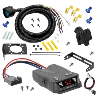 For 1995-2002 Dodge Ram 3500 7-Way RV Wiring + Tekonsha Brakeman IV Brake Control + Plug & Play BC Adapter By Tow Ready