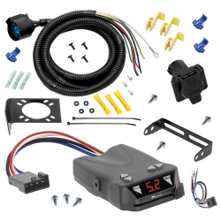 For 1987-1993 Ford F-150 7 Way Trailer Wiring RV 7 Pin 7 Blade + Tekonsha Brakeman IV Brake Controller + Wiring Adapter By Tow Ready