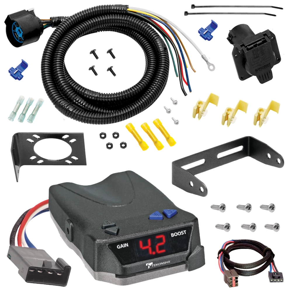 For 1997-1997 Ford F-350 7-Way RV Wiring + Tekonsha BRAKE-EVN Brake Control + Plug & Play BC Adapter (For Heavy Duty Models) By Tow Ready