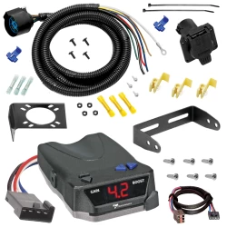 For 1994-1996 Ford F-350 7 Way Trailer Wiring RV 7 Pin 7 Blade + Tekonsha BRAKE-EVN Brake Controller + Plug & Play Adapter By Tow Ready