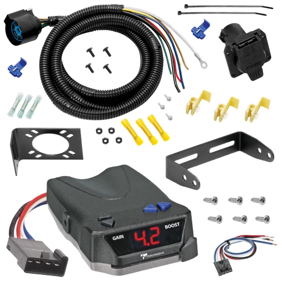 For 1963-1984 Chevrolet C10 7-Way RV Wiring + Tekonsha BRAKE-EVN Brake Control + Generic BC Wiring Adapter By Tow Ready