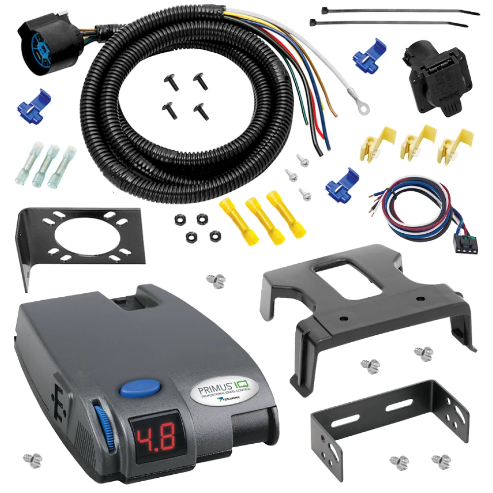 For 1988-2000 Chevrolet C15 7-Way RV Wiring + Tekonsha Primus IQ Brake Control By Tow Ready
