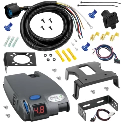 For 1995-2002 Dodge Ram 3500 7 Way Trailer Wiring RV 7 Pin 7 Blade + Tekonsha Primus IQ Brake Controller + Plug & Play Adapter By Tow Ready