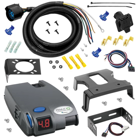 For 1995-2002 Dodge Ram 3500 7-Way RV Wiring + Tekonsha Primus IQ Brake Control + Plug & Play BC Adapter By Tow Ready