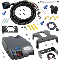 For 1997-1997 Ford F-350 7 Way Trailer Wiring RV 7 Pin 7 Blade + Tekonsha Primus IQ Brake Controller + Plug & Play Adapter (For Heavy Duty Models) By Tow Ready