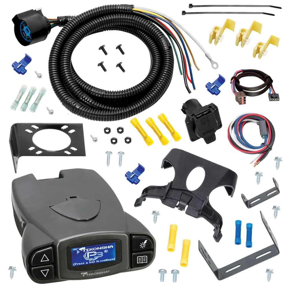 For 1997-1997 Ford F-350 7-Way RV Wiring + Tekonsha Prodigy P3 Brake Control + Plug & Play BC Adapter (For Heavy Duty Models) By Tow Ready