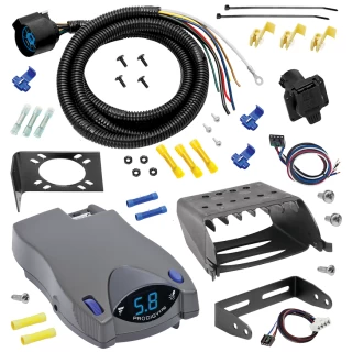 For 1995-2002 Dodge Ram 2500 7-Way RV Wiring + Tekonsha Prodigy P2 Brake Control + Plug & Play BC Adapter By Tow Ready