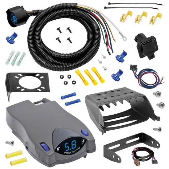 For 1997-1997 Ford F-350 7-Way RV Wiring + Tekonsha Prodigy P2 Brake Control + Plug & Play BC Adapter (For Heavy Duty Models) By Tow Ready