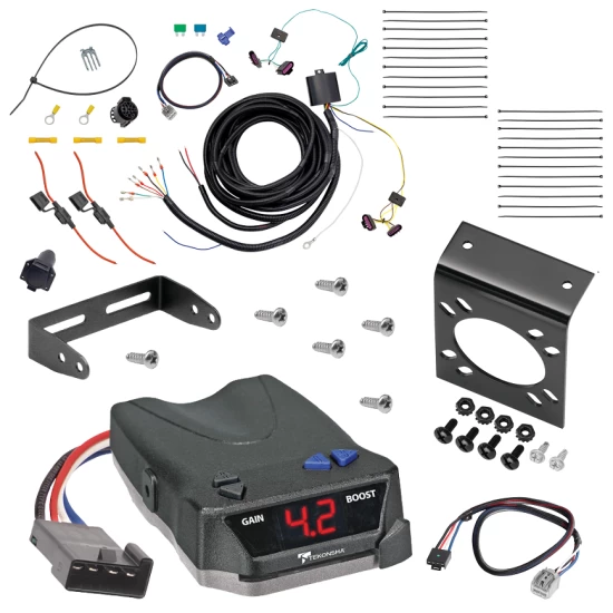 For 2014-2023 Dodge Durango 7-Way RV Wiring + Tekonsha BRAKE-EVN Brake Control + Plug & Play BC Adapter By Tekonsha