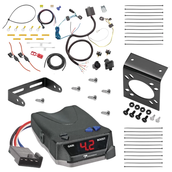 For 2011-2020 Dodge Grand Caravan 7-Way RV Wiring + Tekonsha BRAKE-EVN Brake Control By Tekonsha