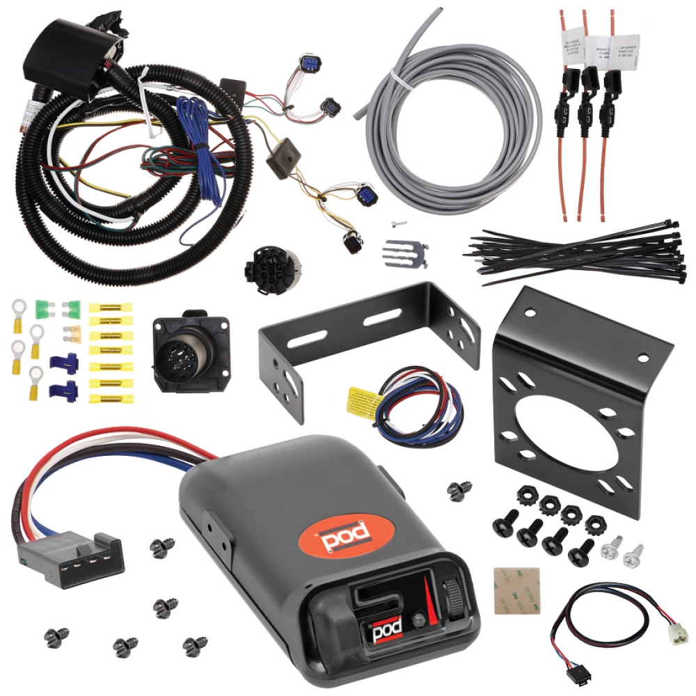 For 2023-2024 Hyundai Palisade 7-Way RV Wiring + Pro Series POD Brake Control + Plug & Play BC Adapter By Tekonsha