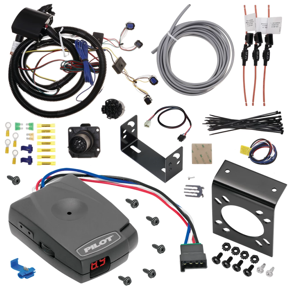 For 2023-2024 Hyundai Palisade 7-Way RV Wiring + Pro Series Pilot Brake Control + Plug & Play BC Adapter By Tekonsha