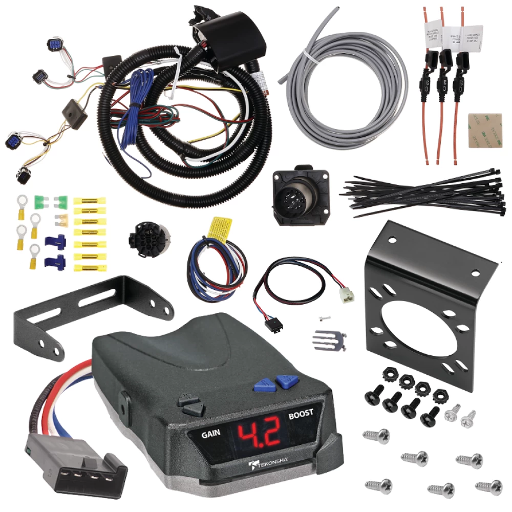 For 2023-2024 Hyundai Palisade 7-Way RV Wiring + Tekonsha BRAKE-EVN Brake Control + Plug & Play BC Adapter By Tekonsha