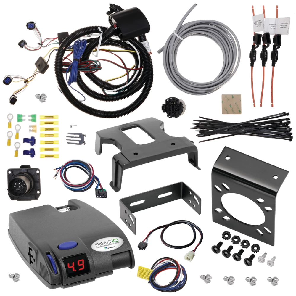 For 2023-2024 Hyundai Palisade 7-Way RV Wiring + Tekonsha Primus IQ Brake Control + Plug & Play BC Adapter By Tekonsha