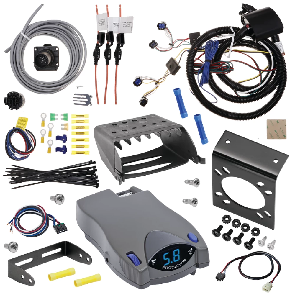 For 2023-2024 Hyundai Palisade 7-Way RV Wiring + Tekonsha Prodigy P2 Brake Control + Plug & Play BC Adapter By Tekonsha