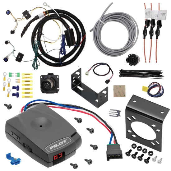 For 2023-2024 KIA Telluride 7-Way RV Wiring + Pro Series Pilot Brake Control + Plug & Play BC Adapter By Tekonsha