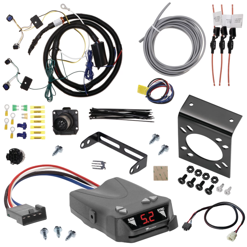 For 2023-2024 KIA Telluride 7-Way RV Wiring + Tekonsha Brakeman IV Brake Control + Plug & Play BC Adapter By Tekonsha
