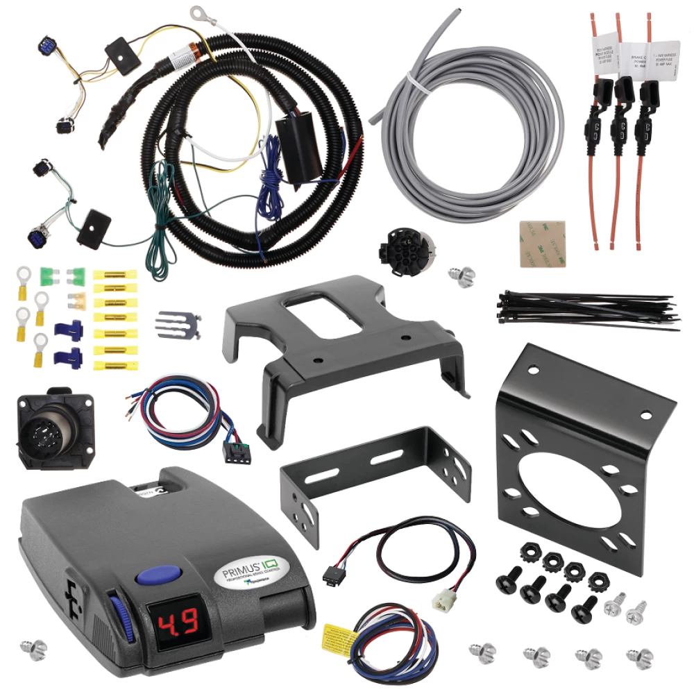 For 2023-2024 KIA Telluride 7-Way RV Wiring + Tekonsha Primus IQ Brake Control + Plug & Play BC Adapter By Tekonsha