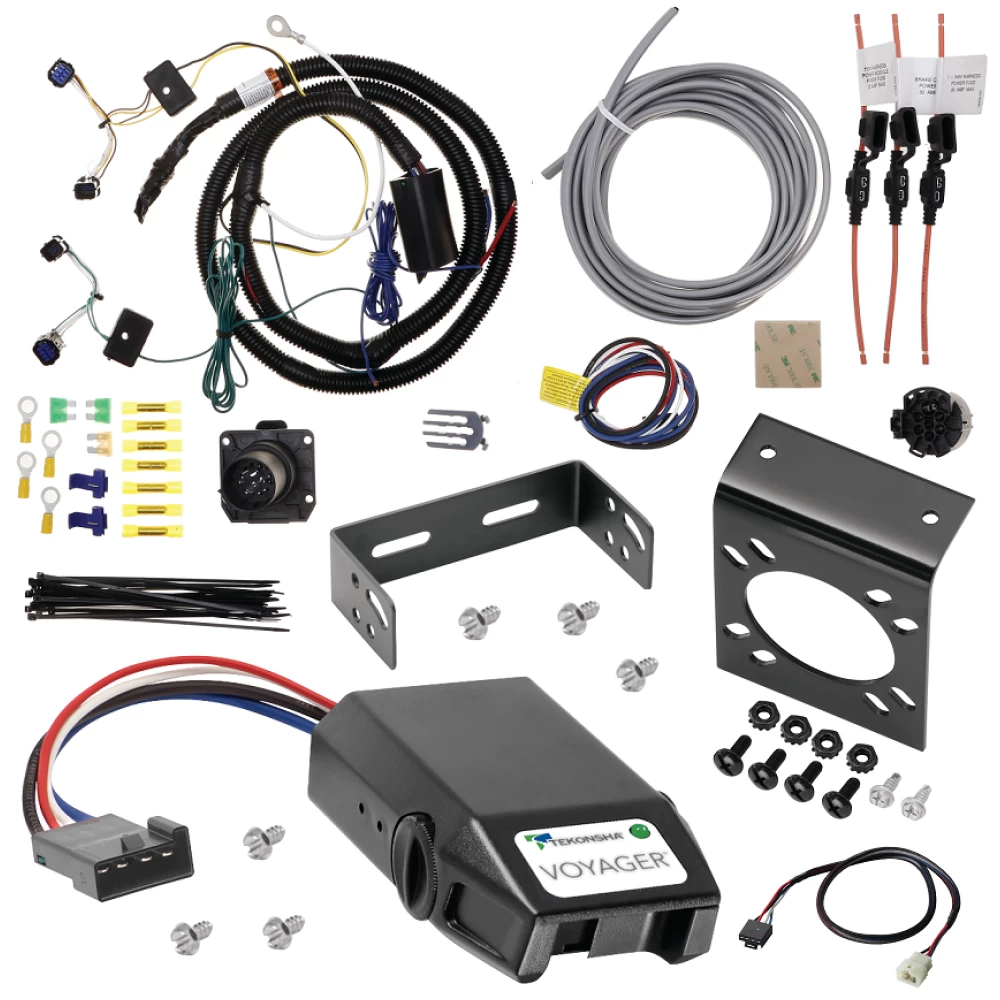 For 2023-2024 KIA Telluride 7-Way RV Wiring + Tekonsha Voyager Brake Control + Plug & Play BC Adapter By Tekonsha