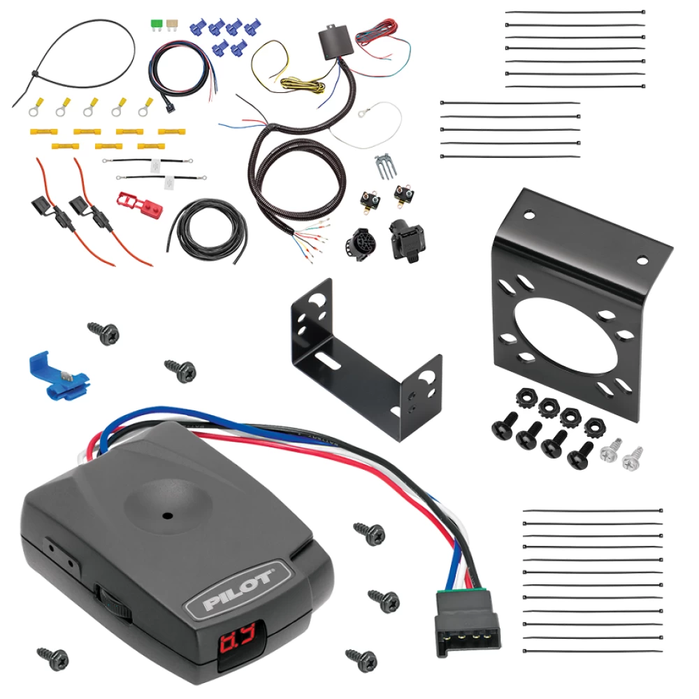 For 2013-2017 Audi Q5 7-Way RV Wiring + Pro Series Pilot Brake Control By Tekonsha