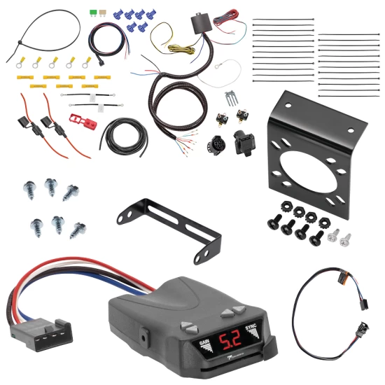For 2007-2024 Audi Q7 7-Way RV Wiring + Tekonsha Brakeman IV Brake Control + Plug & Play BC Adapter By Tekonsha