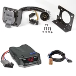 For 2001-2002 Chevrolet Silverado 2500 HD 7 Way Trailer Wiring RV 7 Pin 7 Blade + Tekonsha BRAKE-EVN Brake Controller + Plug & Play Adapter By Reese Towpower