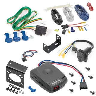 For 2002-2007 Buick Rendezvous 7-Way RV Wiring + Pro Series Pilot Brake Control + Generic BC Wiring Adapter By Reese Towpower