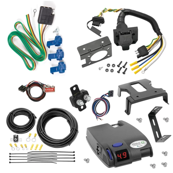 For 2019-2024 Ford F-350 Super Duty 7-Way RV Wiring + Tekonsha Primus IQ Brake Control + Plug & Play BC Adapter By Reese Towpower