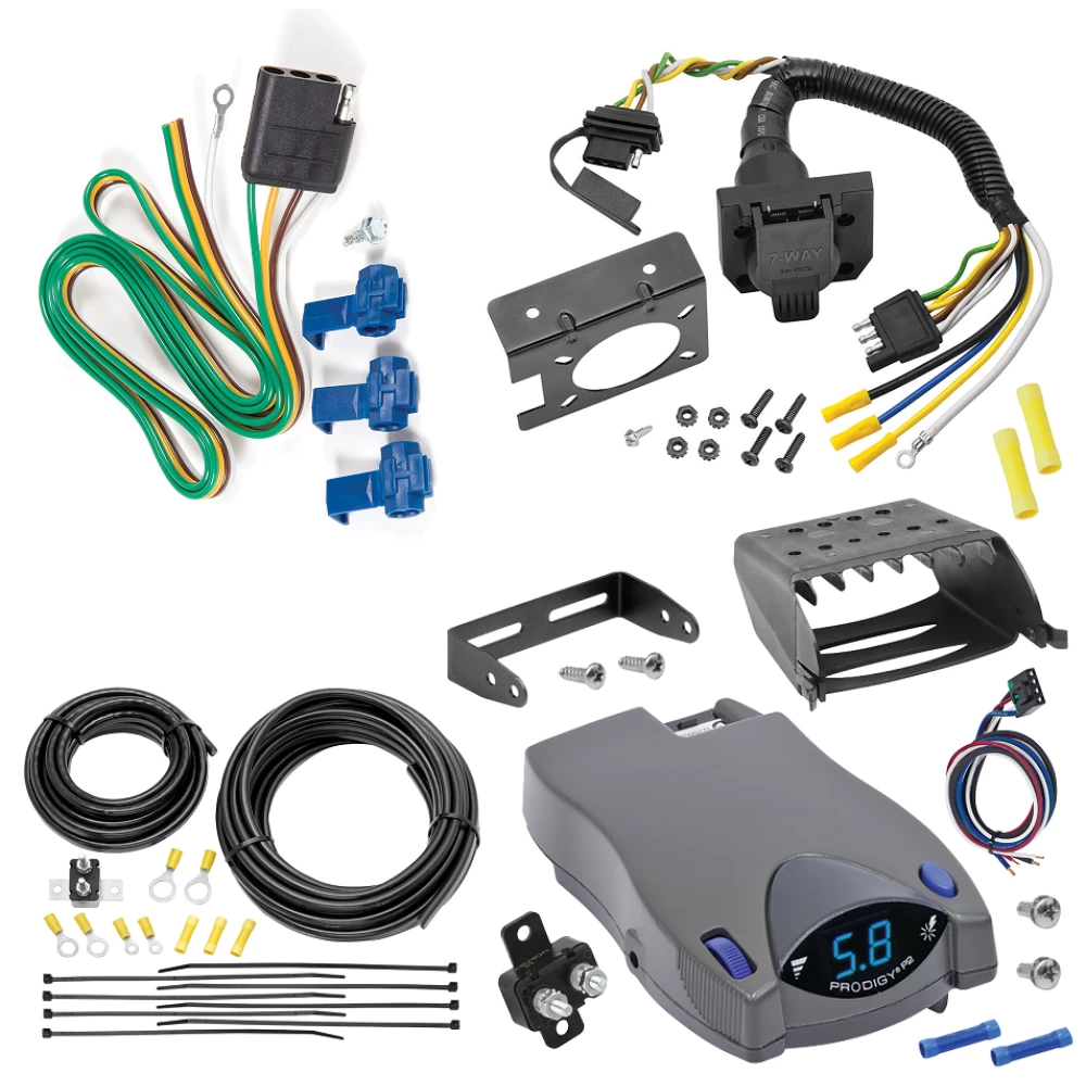 For 1990-2005 Chevrolet Astro 7-Way RV Wiring + Tekonsha Prodigy P2 Brake Control By Reese Towpower