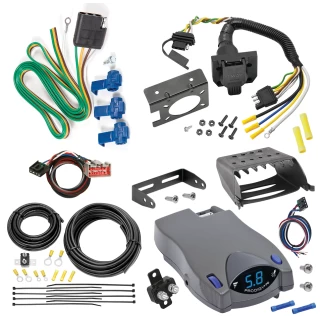 For 2019-2024 Ford F-350 Super Duty 7-Way RV Wiring + Tekonsha Prodigy P2 Brake Control + Plug & Play BC Adapter By Reese Towpower