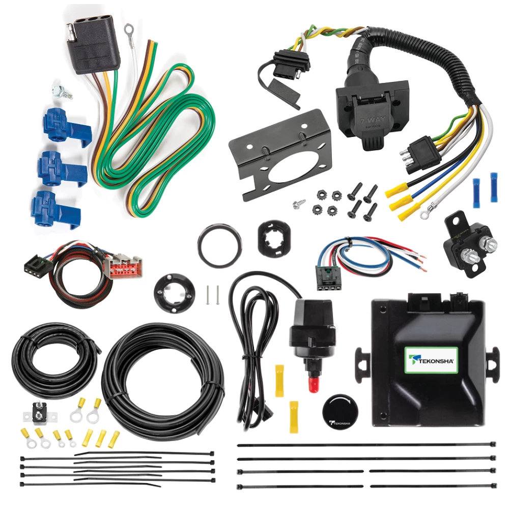 For 2008-2019 Ford F-350 Super Duty Tekonsha Prodigy iD Bluetooth Wireless Brake Control + Plug & Play BC Adapter + 7-Way RV Wiring By Reese Towpower