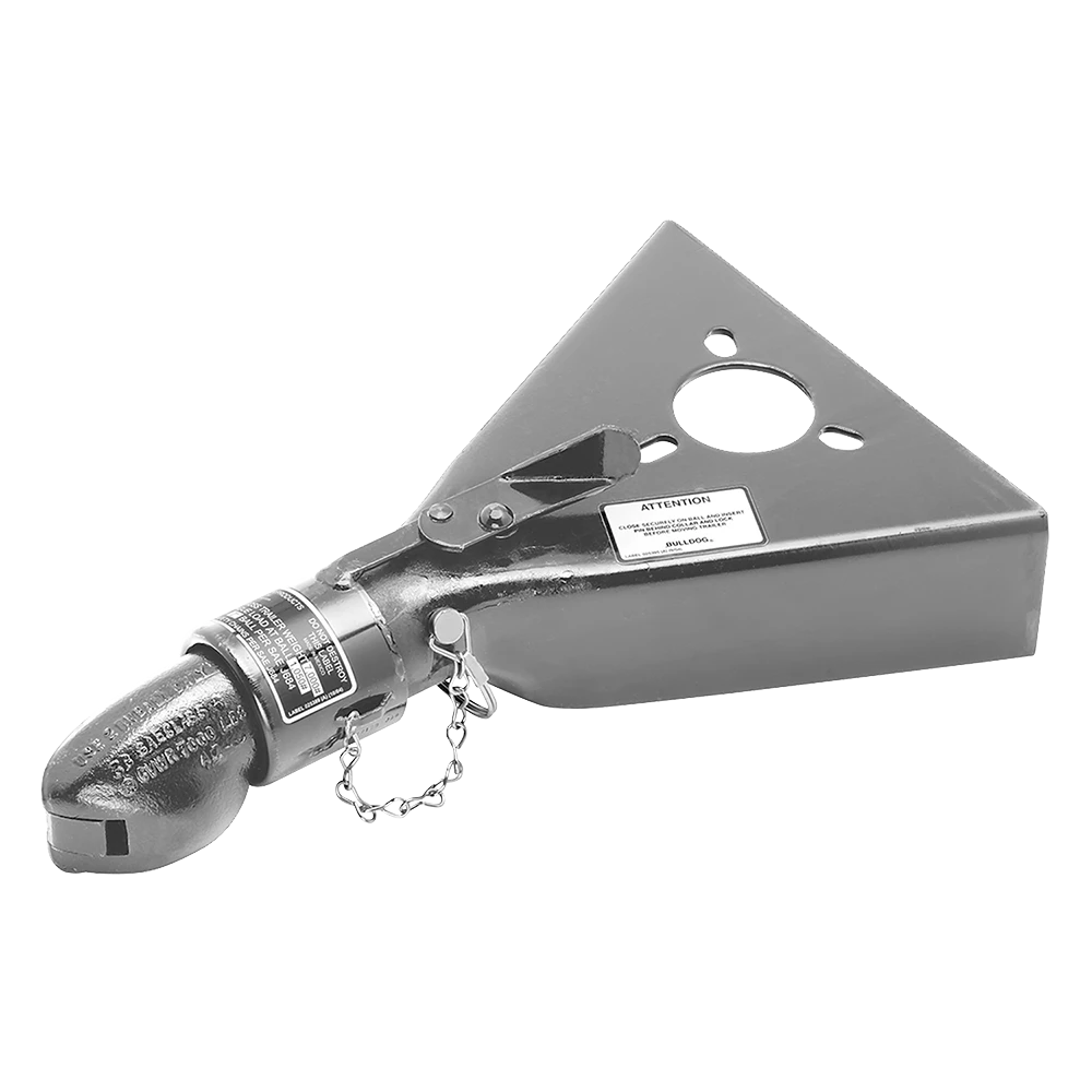Bulldog 4K Powered Drive A-Frame Trailer Jack and 7K Collar-Lok Coupler bundle for trailers (fits Dexter, Alko, Lippert)