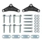 Lippert 3,500 lb tandem axle suspension kit with 21 inch leaf springs, equalizer, hangers, and hardware