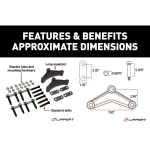 Lippert Tandem Axle Suspension Kit with 4,000 lb Leaf Springs and Long Equalizer