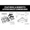 Lippert Tandem Axle Suspension Kit 3,500 lb with 24" Leaf Springs and Hardware