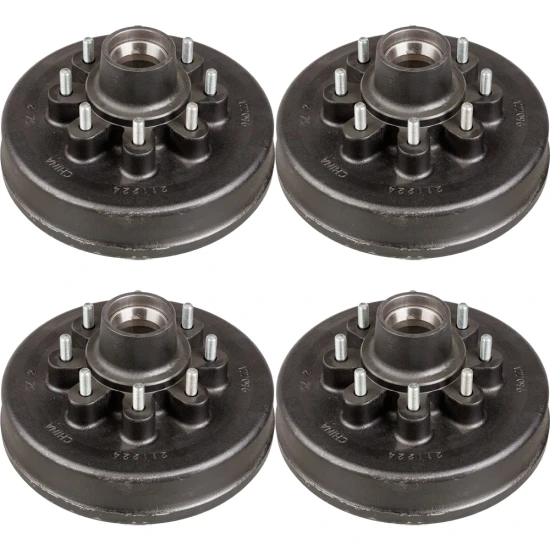 lippert 12‑inch self‑adjusting electric brake & 8‑on‑6.5 hub drum kit 7k tandem axle dexter alko compatible
