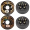 Lippert 3,500 lb electric brake kit with (2-Pairs) 10 in drum-hubs only 5-on-4.5 pattern
