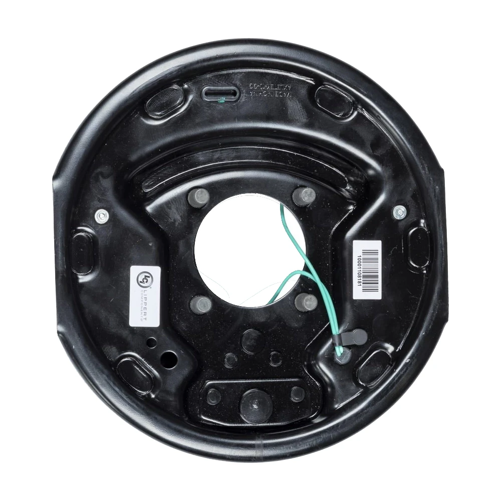 lippert 10x2.25 left-hand electric brake with 5-on-4.5 drum hub bundle for 3,500-lb axle dexter compatible