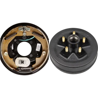 lippert 3,500-lb 10x2.25 left-hand electric brake & 5-on-4.5 drum hub kit dexter compatible
