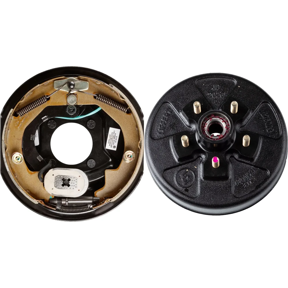 lippert 10x2.25 left-hand electric brake with 5-on-4.5 drum hub bundle for 3,500-lb axle dexter compatible