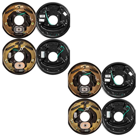 Lippert 3,500-lb tandem axle self-adjusting electric brake & 10-inch drum hub kit, 5-on-4.5, Dexter AL-KO compatible