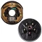 Lippert 3,500-lb axle 10x2.25 self-adjusting electric brake & fully assembled 5-on-4.5 drum hub kit – Dexter / Al-Ko compatible