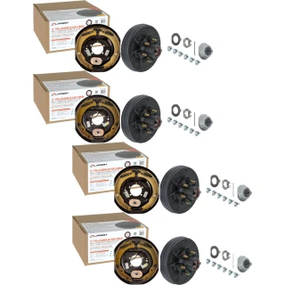 Lippert Tandem 7K Axle 12 x 2 Hub & Drum (6 on 5.5, 1/2" Stud) with Forward Self-Adjusting Brakes