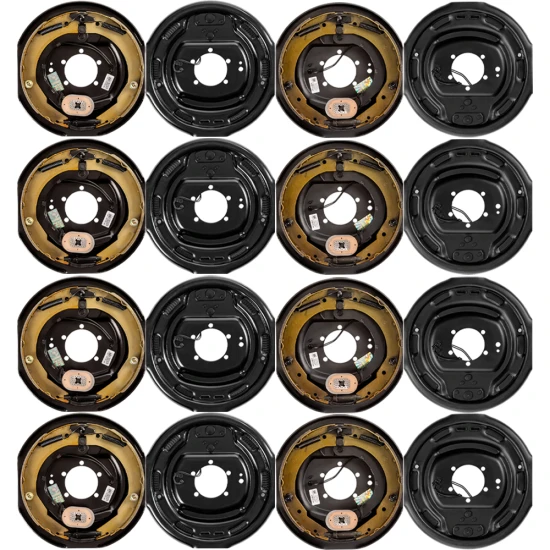 Lippert 12 inch electric brake assembly & 8‑on‑6.5 inch drum hub kit for 7,000 lb quad‑axle trailers – Dexter & Alko compatible