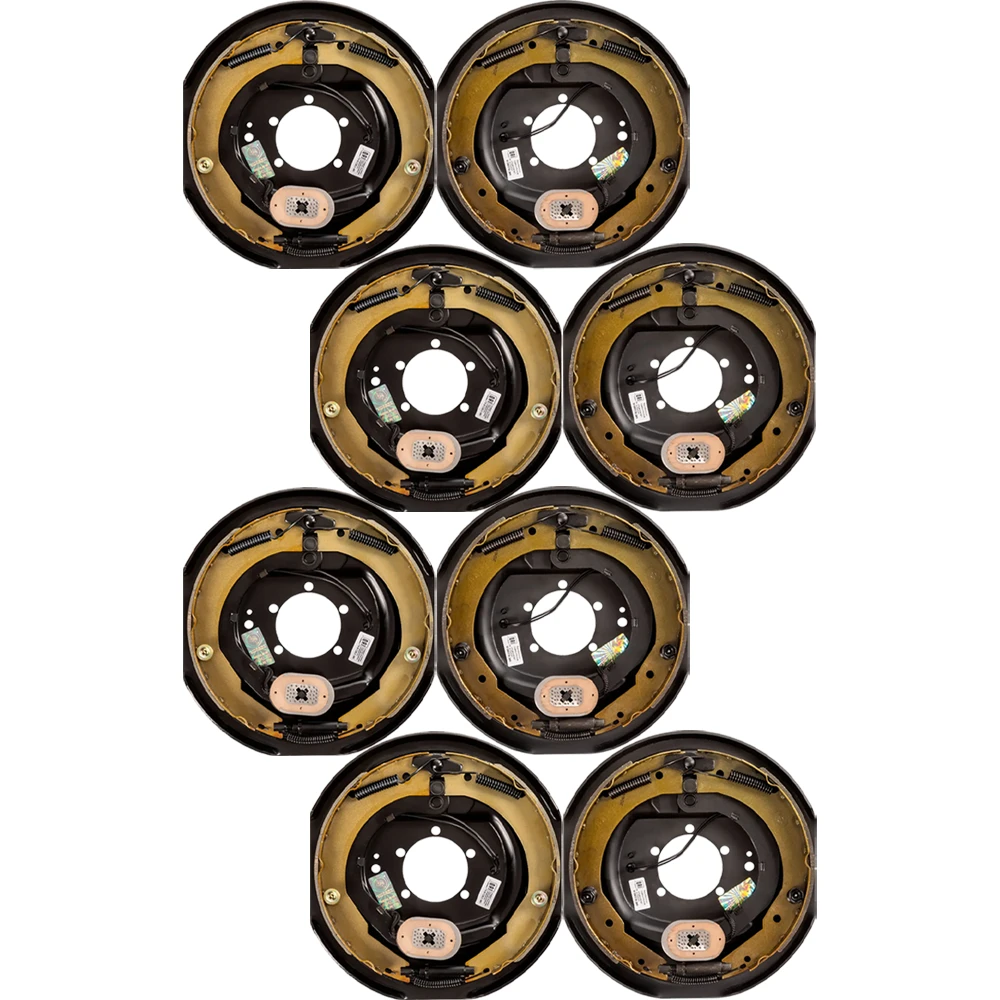 Lippert 12 inch electric brake assembly & 8‑on‑6.5 inch drum hub kit for 7,000 lb quad‑axle trailers – Dexter & Alko compatible
