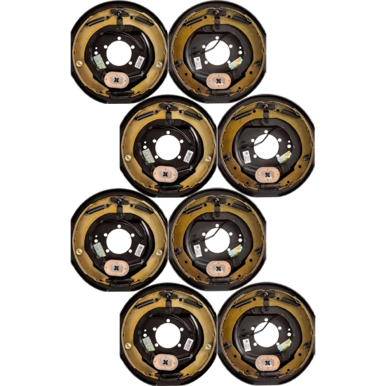 Lippert 12 inch electric brake assembly & 8‑on‑6.5 inch drum hub kit for 7,000 lb quad‑axle trailers – Dexter & Alko compatible