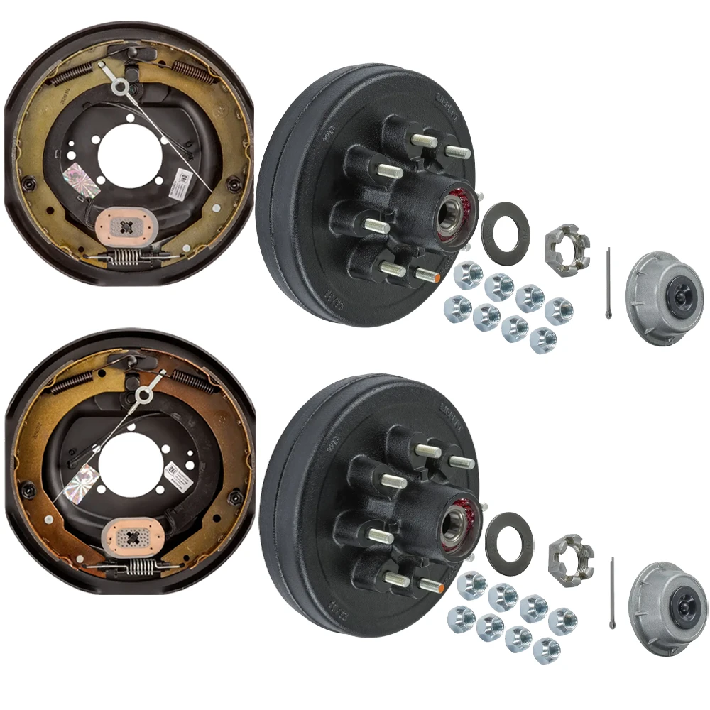 Lippert 7K Axle 12x2 Hub & Drum Assemblies with Forward Self-Adjusting Brakes