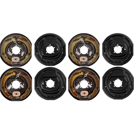 lippert 12 inch self‑adjusting electric brake assemblies and 12 inch 8‑on‑6.5 drum hubs bundle dexter compatible